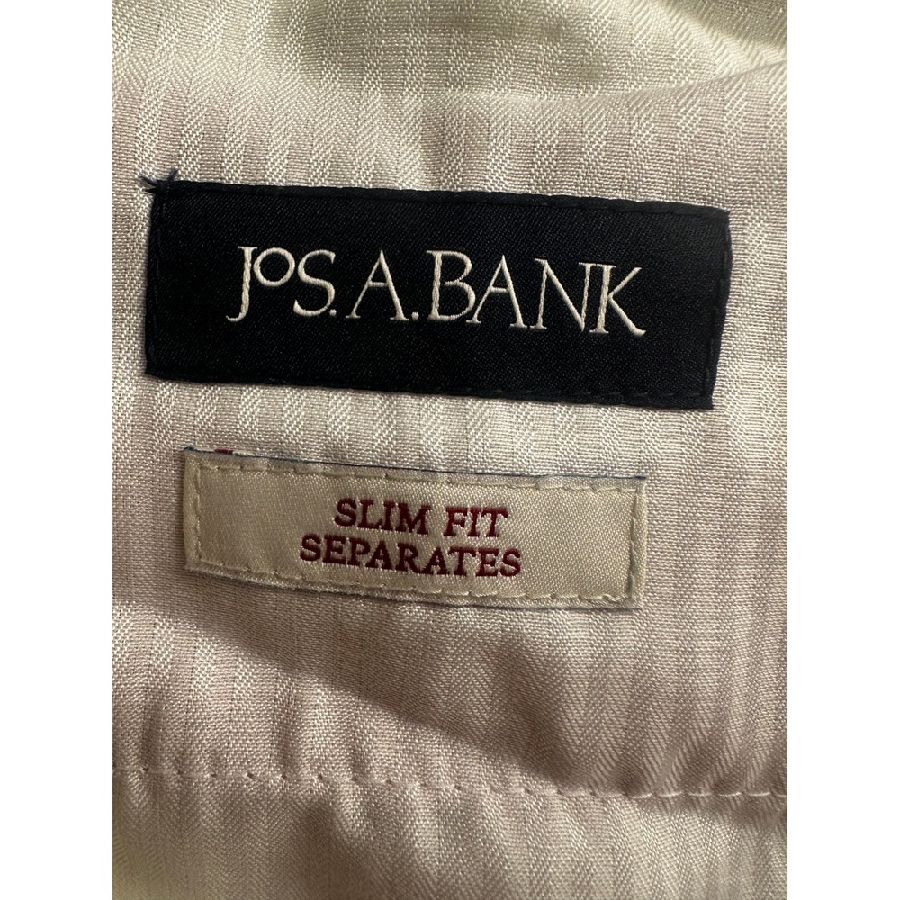 Jos A Bank Linen Suit 42L 34x34 Pink Slim Fit Linen Cotton Blend Separates - Picture 14 of 16